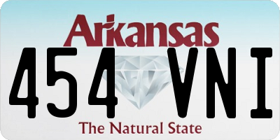 AR license plate 454VNI