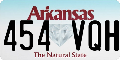 AR license plate 454VQH