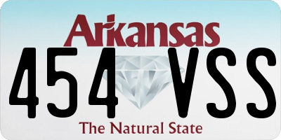 AR license plate 454VSS