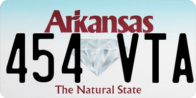 AR license plate 454VTA