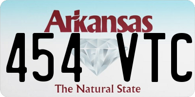 AR license plate 454VTC