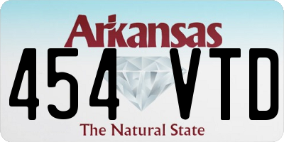 AR license plate 454VTD