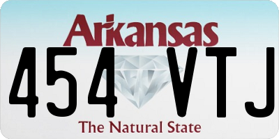 AR license plate 454VTJ
