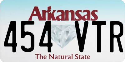 AR license plate 454VTR