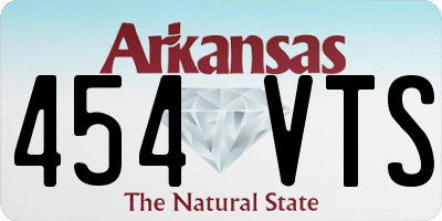 AR license plate 454VTS