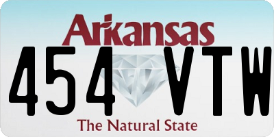 AR license plate 454VTW