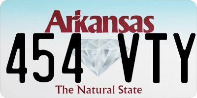 AR license plate 454VTY