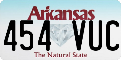 AR license plate 454VUC