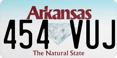 AR license plate 454VUJ
