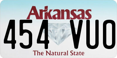 AR license plate 454VUO