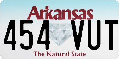 AR license plate 454VUT
