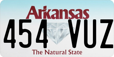 AR license plate 454VUZ