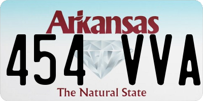 AR license plate 454VVA