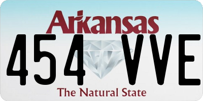 AR license plate 454VVE