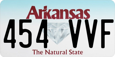 AR license plate 454VVF