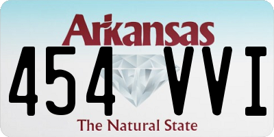 AR license plate 454VVI