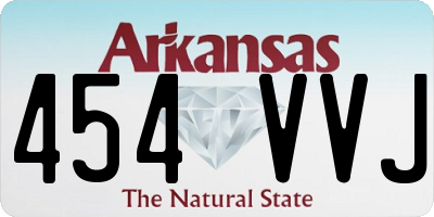 AR license plate 454VVJ
