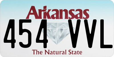 AR license plate 454VVL