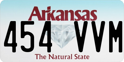 AR license plate 454VVM