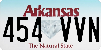 AR license plate 454VVN