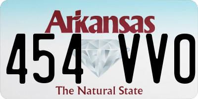 AR license plate 454VVO