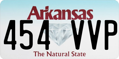AR license plate 454VVP