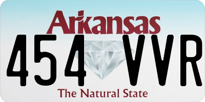 AR license plate 454VVR