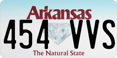 AR license plate 454VVS