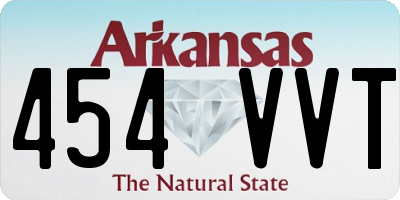 AR license plate 454VVT