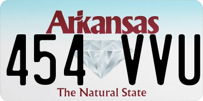 AR license plate 454VVU