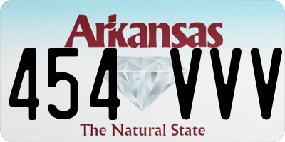 AR license plate 454VVV