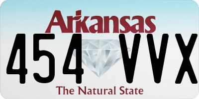AR license plate 454VVX