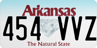 AR license plate 454VVZ
