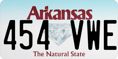 AR license plate 454VWE