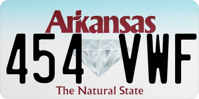 AR license plate 454VWF