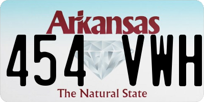 AR license plate 454VWH