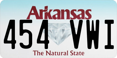 AR license plate 454VWI