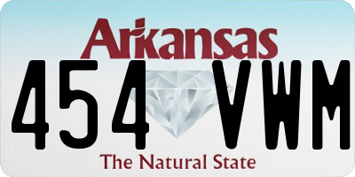 AR license plate 454VWM
