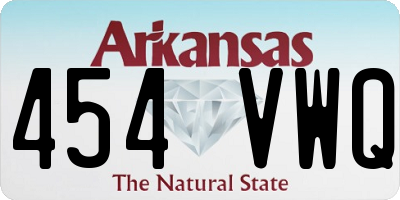AR license plate 454VWQ