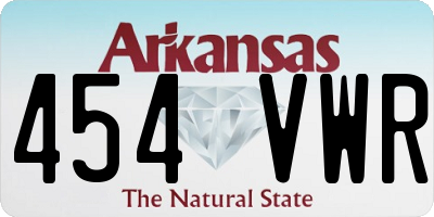 AR license plate 454VWR