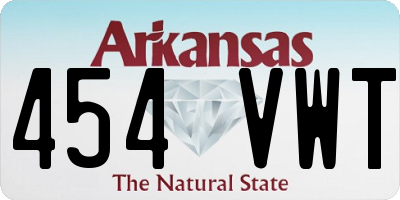 AR license plate 454VWT