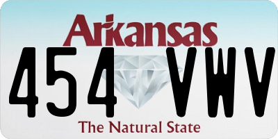 AR license plate 454VWV