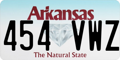 AR license plate 454VWZ
