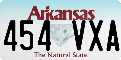 AR license plate 454VXA