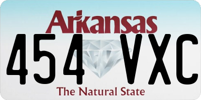 AR license plate 454VXC