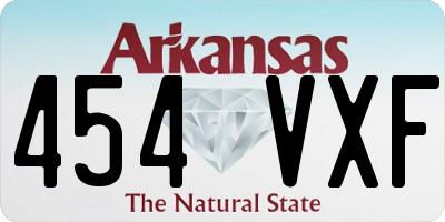 AR license plate 454VXF