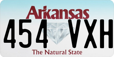 AR license plate 454VXH