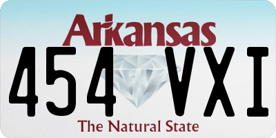 AR license plate 454VXI