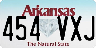 AR license plate 454VXJ