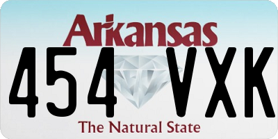 AR license plate 454VXK